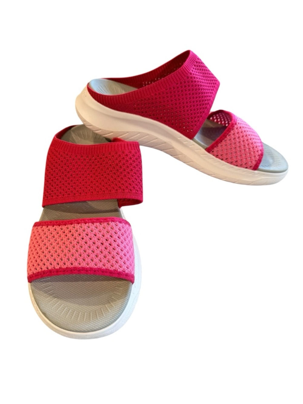 Easy Spirit Women's Pink Slide Sandals Comfort Davera 2 Two Tone Size 9 New